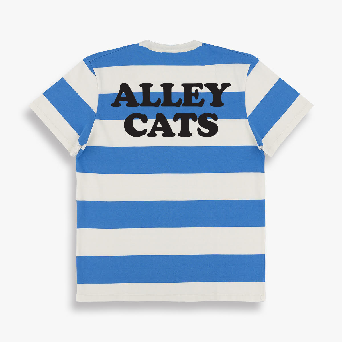 Ally Cats Blue/White Striped T-shirt