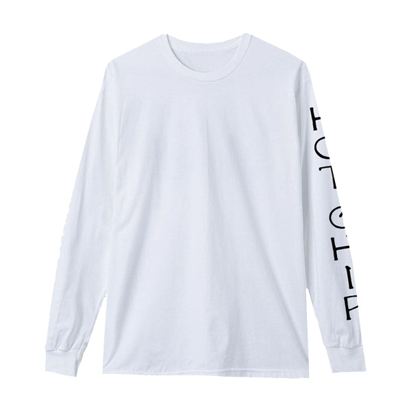 HOT CHIP SLEEVE LOGO WHITE L/SLEEVE