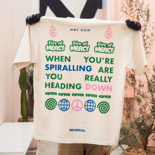 Fire of Mercy White T-shirt
